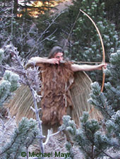 Michael, dressed as Otzi 